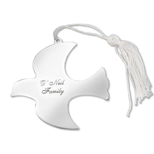 Personalized Dove Shaped Ornament